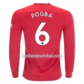 Manchester United Paul Pogba 6 Voetbalshirts Thuis 2019/20 - LS